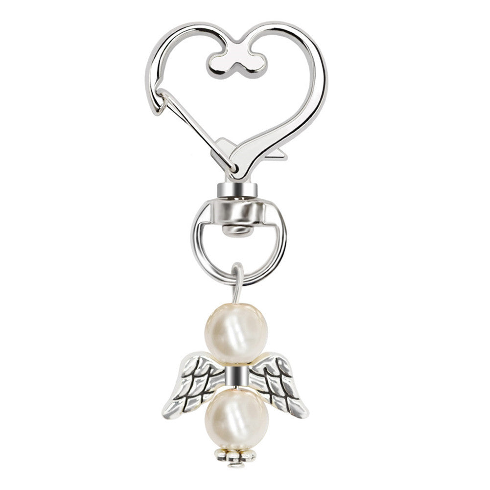 Wholesale 20PCS/PACK Creative Angel Wings Pendant Alloy Keychain